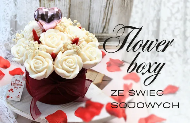 Flower boxy ze świec sojowych