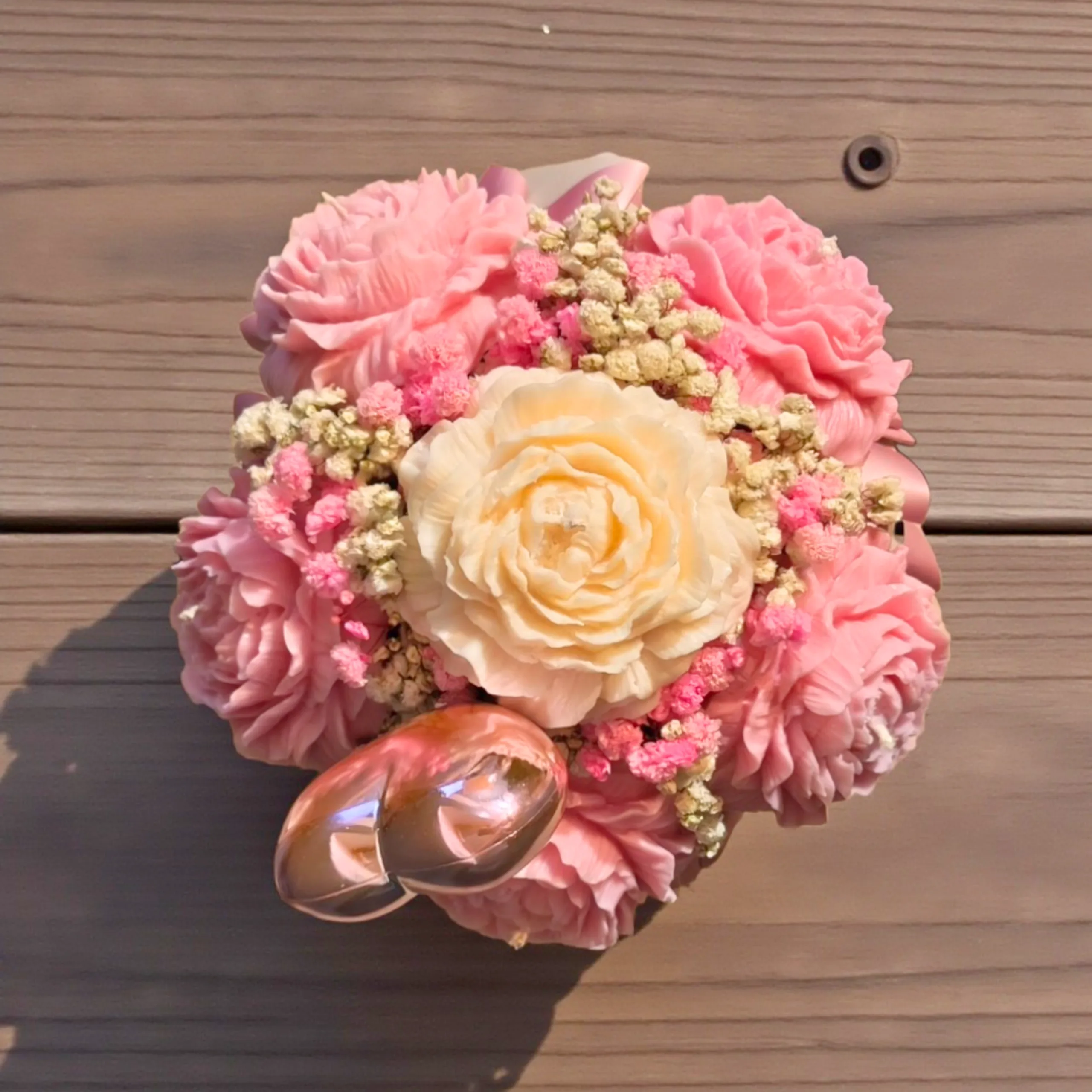 Flower Box ze Świec Sojowych - Piwonie