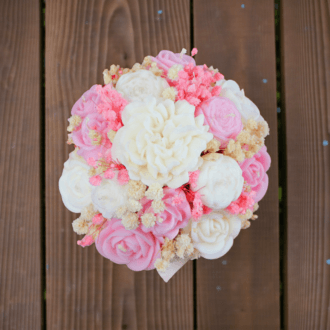 Flower Box ze Świec Sojowych mini - Róż