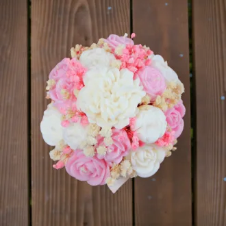 Flower Box ze Świec Sojowych mini - Róż