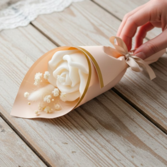 Bukiecik ze świecą sojową