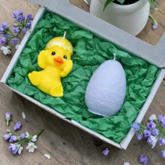 Zestaw świec sojowych Kurczaczek & Pisanka