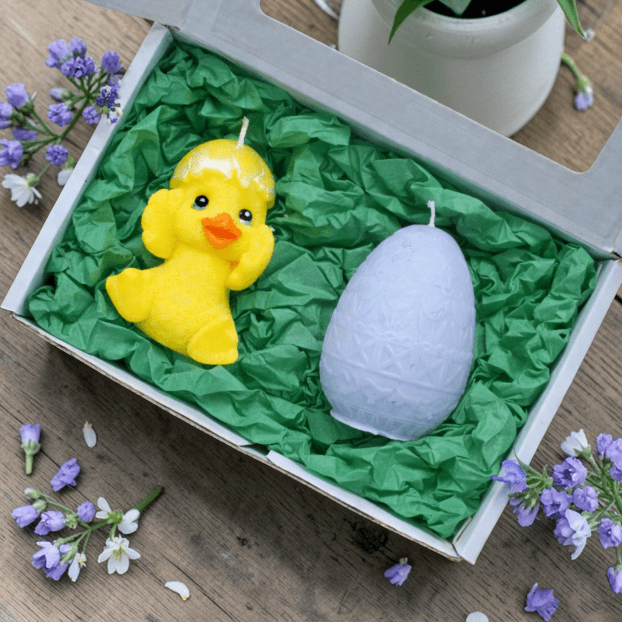 Zestaw świec sojowych Kurczaczek & Pisanka