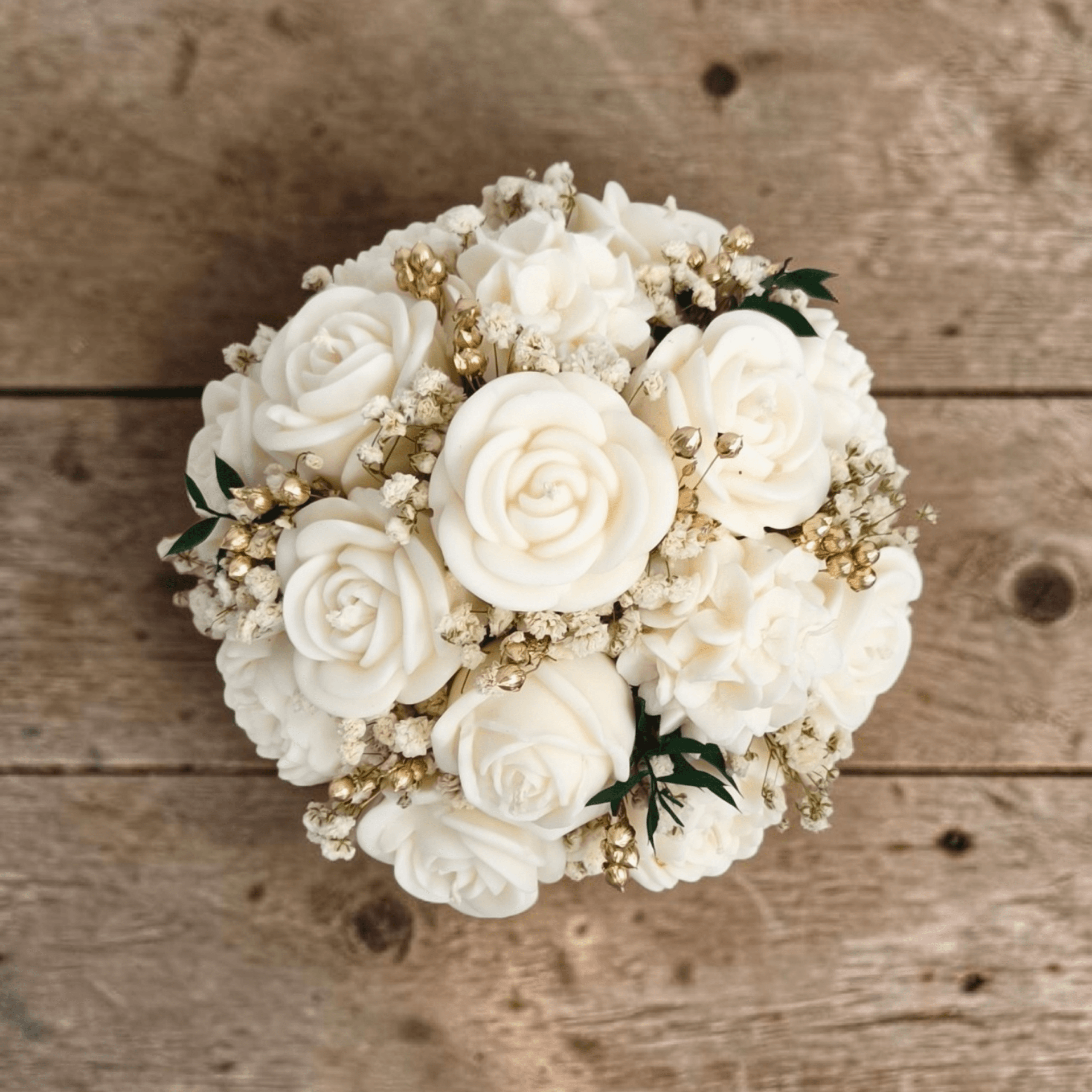 Flower Box biało-złoty