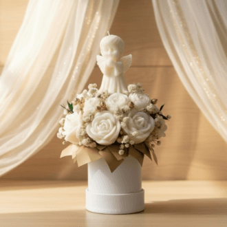 flower box komunijny dla chłopca